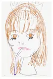 Rose Wylie, Pop Witch, 2004, Screenprint in colours, on wove paper, the full sheet