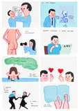 David Shrigley and Joan Cornellà, Vote, 2022, The complete set of eight screenprints in colours, on wove paper, the full sheets loose (as issued), with the title page, all contained in the original foam-lined wooden box with printed title