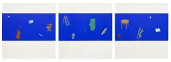 Michael Craig-Martin, Japanese Screen (C. 5), 1996, The complete set of three screenprints in colours, on Somerset Satin paper, the full sheets