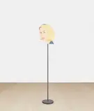 Alex Katz, Jessica (cutout edition, weather vane) (S. 352), 2002, Shaped aluminium multiple with screenprint in colours on both sides, with a bronze stand and base
