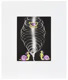 Kenny Scharf, Snail Nymphs, 1998, Etching and aquatint in colours with hand-colouring in watercolour, on wove paper, with full margins