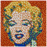 Invader, Rubik Shot Red Marilyn, from Rubikcubism (NVDR1-4)