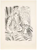 Henri Matisse, Odalisque voilée (Veiled Odalisque) (D. 464), 1925, Lithograph, on Japan paper, with full margins