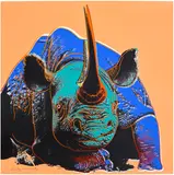 Andy Warhol, Black Rhinoceros, from Endangered Species (F. & S. 301), 1983, Screenprint in colours, on Lenox Museum Board, the full sheet