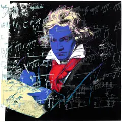 Andy Warhol, Beethoven (F. & S. 390), 1987, Screenprint in colours, on Lenox Museum Board, the full sheet