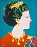 Andy Warhol, Queen Margrethe II of Denmark, from Reigning Queens (F. & S. 343), 1985, Screenprint in colours, on Lenox Museum Board, the full sheet