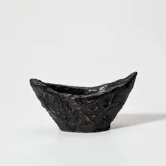Little Boat by Rashid Johnson, 2022, Cast bronze multiple with black patinated ink, contained in the original foam-lined wooden box, sold Sep 2025