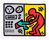 Keith Haring, Pop Shop III: one print (L. p. 144), 1989, Screenprint in colours, on wove paper, with full margins