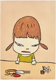 Yoshitomo Nara, Broken Treasures, 2012, Ukiyo-e woodcut in colours, on Japan paper, the full sheet
