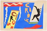 Le cirque (The Circus), plate 2 from Jazz (D. 22) by Henri Matisse, 1947, Pochoir in colours, on Arches paper folded (as issued), the full sheet, offered Sep 2025