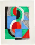 Sonia Delaunay, Avec moi-même (With Myself): one print, 1970, Etching and aquatint in colours, on Japon nacré paper, with full margins