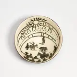 Pablo Picasso, Scène de tauromachie (Bullfighting Scene) (A.R. 238), 1954, White earthenware round bowl painted in black with partial brushed glaze