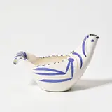 Pablo Picasso, Sujet colombe (Dove Subject) (A.R. 435), 1959, White earthenware turned pitcher painted in blue, engraved and glazed