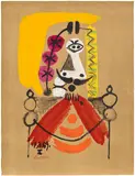 Pablo Picasso, Portraits imaginaire (Imaginary Portraits): one print, 1969, Offset lithograph in colours, on Arches paper, the full sheet