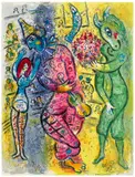 Marc Chagall, Le cirque (The Circus): plate 9 (M. 498, see C. Bks. 68), 1967, Lithograph in colours, on Arches paper, the full sheet