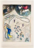 Marc Chagall, L'hiver (Winter), from Daphnis et Chloé (M. 333, see C. 46), 1961, Lithograph in colours, on Arches paper, with full margins