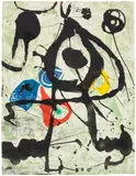 Joan Miró, Grans rupestres VI (Large Cave Paintings VI) (D. 1058), 1979, Etching and aquatint in colours, on Arches paper, the full sheet