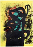 La dentellière (The Lace Maker) (M. 593) by Joan Miró, 1969, Lithograph in colours, on BFK Rives paper, the full sheet, sold Sep 2025