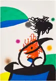 Mandarin du nord (Mandarin North) (M. 1095) by Joan Miró, 1976, Lithograph in colours, on Arches paper, the full sheet, sold Sep 2025