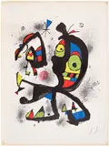 Joan Miró, Poster for the exhibition 'Joan Miró. Obra gráfica', Fundació Joan Miró, Barcelona (M. 1210)