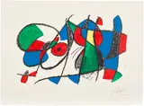 Joan Miró, Joan Miró Lithographs II: one print (M. 1044, see C. Bks. 198), 1975, Lithograph in colours, on Arches paper, with full margins