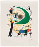 Joan Miró, Joan Miró Lithographs I: one print (M. 861, see C. Bks. 160), 1972, Lithograph in colours, on Arches paper, with full margins