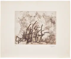 Eduardo Chillida, Ecarts (Differences) (K. 61002), 1961, Etching and aquatint in colours, on Arches paper, with full margins