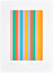 Bridget Riley, Around (S. 78, T. & G. 78), 2011, Screenprint in colours, on Fabiano 5 paper, with full margins
