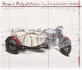 Christo & Jeanne-Claude, Wrapped Motorcycle/Side Car, Project for Harley Davidson 1933 VL Model (S. 176)
