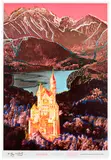 Andy Warhol, Neuschwanstein, 1987, Offset lithographic poster with screenprint in colours, on Varick rag paper, with full margins