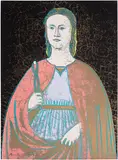 Andy Warhol, Saint Apollonia (F. & S. 331), 1984, Screenprint in colours, on Essex Offset Kid Finish paper, the full sheet