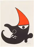 Alexander Calder, Laughing Moon, 1974, Lithograph in colours, on wove paper, the full sheet