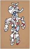 Jean Dubuffet, Le surintendant (The Superintendent) (W. 1098), 1972, Screenprint in colours, on Bristol paper, the full sheet