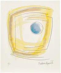 Barbara Hepworth, Winter Solstice, 1971, Screenprint in colours, on wove paper with full margins