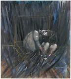 Francis Bacon, Figures in a Landscape (Q5), 1956/2015, Giclée print in colours, flush-mounted to aluminium support (as issued)
