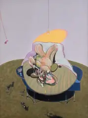 Lying Figure (Large) (Q2A) by Francis Bacon, 1969/2015, Giclée print in colours, flush-mounted to aluminum support (as issued), sold Sep 2025