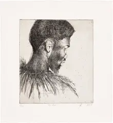 Lynette Yiadom Boakye, Paridae, 2018, Etching, on Somerset paper, with full margins