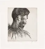 Lynette Yiadom Boakye, Paridae, 2018, Etching, on Somerset paper, with full margins