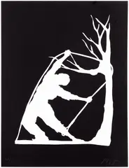 Kara Walker, Snared, 2013, Lithograph, on wove paper, the full sheet