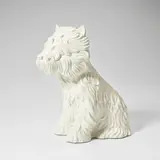Jeff Koons, Puppy, 1998, Glazed white ceramic vase, contained in the original cardboard presentation box with silver printed artist's name and title