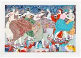 Maria Berrio, The Celebration, 2015, Screenprint in colours, on BFK Rives paper, with full margins