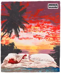 Friedrich Kunath, I Couldn't Sleep Either, 2022, Stencilled paper pulp print in colours with collaged etching, embossing and hand-finishing, on handmade paper, the full sheet
