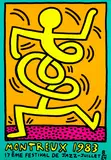 Keith Haring, Montreux (L. p. 27), 1983, Screenprint in colours, on wove paper, the full sheet