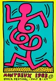 Keith Haring, Montreux (L. p. 26), 1983, Screenprint in colours, on wove paper, the full sheet