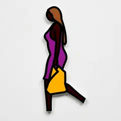 Bag, from Old Street by Julian Opie, 2020, Acrylic relief multiple in colours, sold Sep 2025