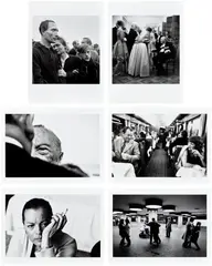 Robert Lebeck, Six photographs (Griffelkunst), 2010, The complete set of six chromogenic prints, on Ilford Multigrade paper, the full sheets (loose, as issued), contained in the grey board portfolio with linen spine