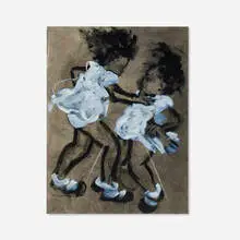 Standard Beat Down by Kim Dingle, oil on vellum, sold Nov 2025