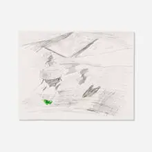Walter Price, Peen Talk 4, 2015, graphite and oil on paper