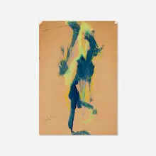 Norman Bluhm, Untitled, c. 1965, ink and crayon on paper
