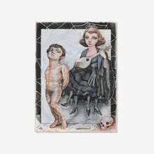 Scott G. Brooks, Temptations of Madame Arachne, 2006, graphite and mixed media on paper
